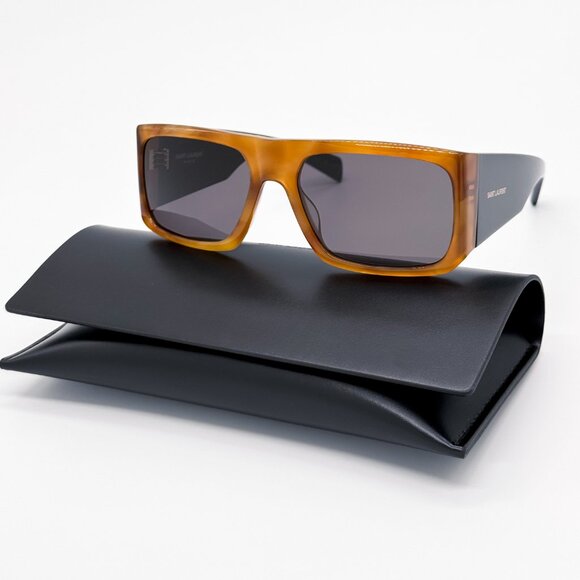 NEW SAINT LAURENT SL635 ACETA 005 SUNGLASSES UNISEX HAVANA SL635 005 SUNGLASSES - Picture 1 of 9